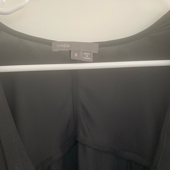 Vince 100% silk beautiful top with draped neck. - Picture 2 of 3